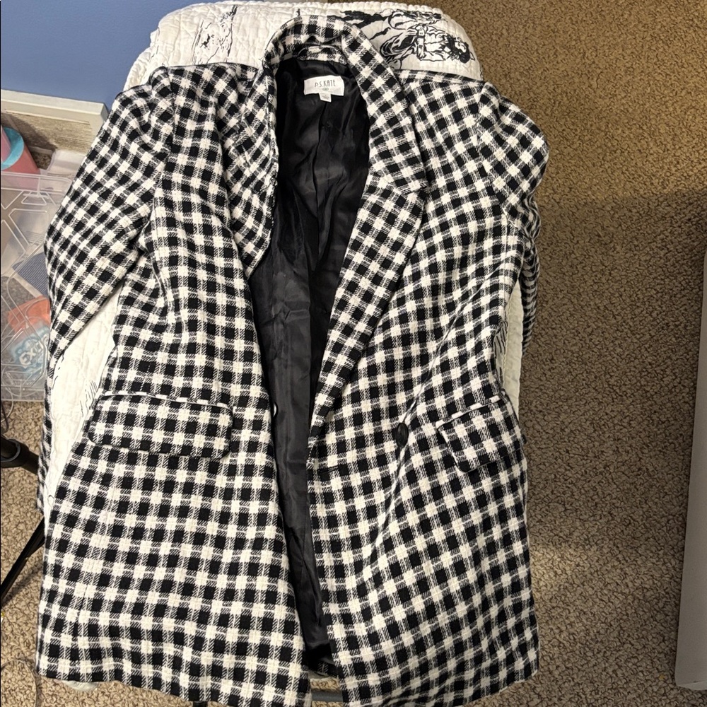 PS Kate size medium blazer Black and White Checkered Coat